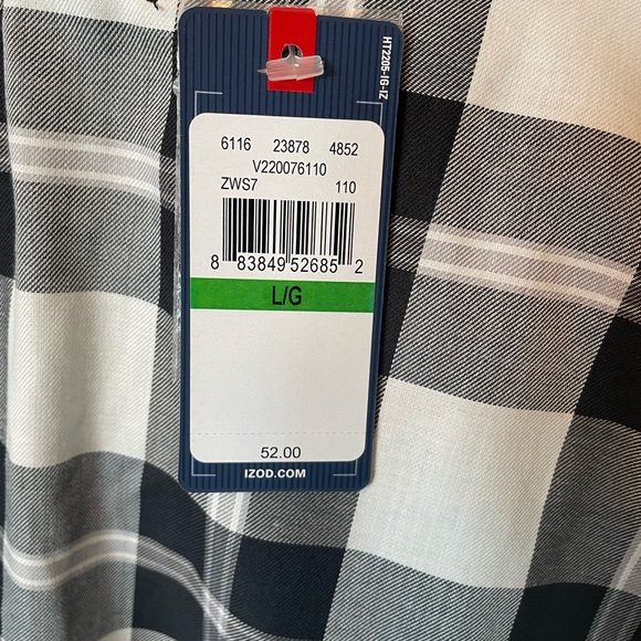 NWT Izod plaid top - Picture 3 of 3
